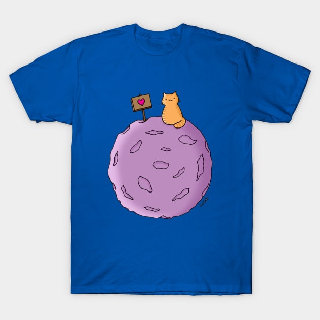 Planet Cat T-Shirt by LaGataLola